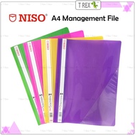 Niso A4 Management File Random Color/ PP Plastic Document Organizer / Report Folder / Fastener File