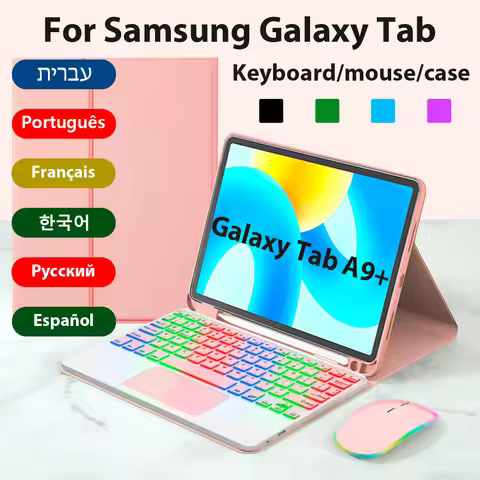 Bluetooth Keyboard Cover for Samsung Galaxy Tab A9 Plus 11 Inch Case for Samsung Galaxy A9+ SM-X210N