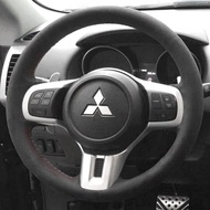 For Mitsubishi Lancer Evolution10 EVO X 10 2008-2015 Braid Car Steering Wheel Cover Full Coverage Su