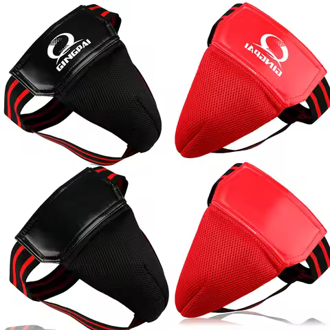 Adult Male MMA Crotch Protector TKD Karate Groin Guard Child Men Groin Protector Kick Boxing Protect