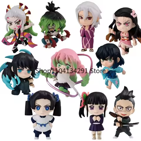 Bandai Genuine Shokugan ADVERGE MOTION 6 Demon Slayer Hashibira Inosuke Cute Anime Action Figures To