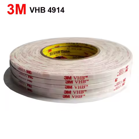 3M VHB 4914 Tape, Strong Double Sided Acrylic Tape High Strength and Long-term Bond Durability, 0.25