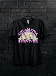 Chlamydia Survivor Shirt Gift For WomanSarcastic ReproductiveFunny Cat Meme SweatshirtHealth HoodieT