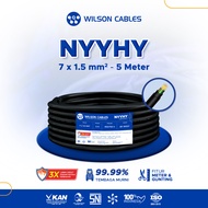 Wilson Cables - NYYHY 7x1.5 mm² 5 Meter - Kabel Tembaga Serabut