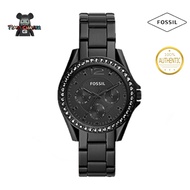 FOSSIL ES4519 Riley Multifunction Black Stainless Steel Watch [ Official Warranty ]
