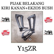 YAMAHA Y15 Y15ZR FOOT REST BRACKET PIJAK BELAKANG KIRI KANAN+EKZOS BUSH EXHAUST BUSH