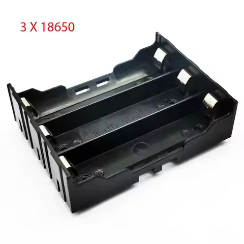 18650 Battery Holder With Pin 3 Slot 18650 Battery Storage Box 18650 Box Case For 3*18650 3.7V-11.1V