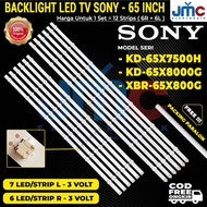 READY|| Backlight Tv Sony Kd-65x7500h 65x8000g Xbr-65x800g lampu bl