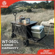 360L Wagon Trolley Camping Wagon Foldable Shopping Trolley Wagon Stroller Troli Camping Wagon Top Ta