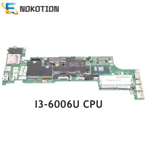 NOKOTION For Lenovo BX260 NM-A531 FRU 00UP204 00UP216 Mainboard ThinkPad X260 Laptop motherboard I3-