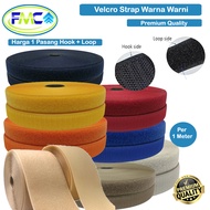 Velcro Adhesive 10cm 5cm 2cm Set Color Velcro Fabric Hook Loop Tape Coarse Smooth 2-sided