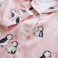 GOODNITES - penguin Couple rayon Pajamas 937e 937F (ML-XL-XXL-XXXL) pyjamas women sleepwear