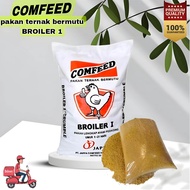 COMFEED BROILER 1 Pur pakan ternak kemasan 1 KG Ayam - Bebek - Entog