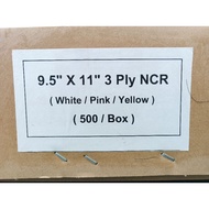 Dataprint 9.5x11 500F x 3 Colour (W/P/Y) NCR Computer Form