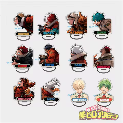 My Hero Academia MHA 10CM Double Sided Acrylic Stand Keychain Collectible Merchandise Izuku Shota DA