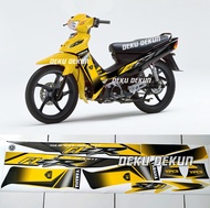 striping f1zr striping fizr variasi malaysia kuning hitam tahan vernis stiker sudah potongan