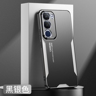 เคส Vivo Y19s สำหรับ Vivo Y19s【เคลือบอลูมิเนียมอัลลอยด์ + TPU กรณีโทรศัพท์กันกระแทก】