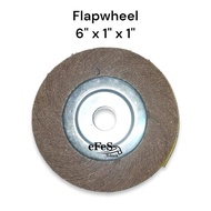FLAP WHEEL 6 inch 6 inch SANDPAPER WHEEL/ 6 inch POLISHING WHEEL/ - P80