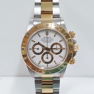 ROLEX 勞力士 16523 Daytona 罕見老勞大全套 美品 U字頭 底蓋貼紙 白色面盤 大眾當舖B038