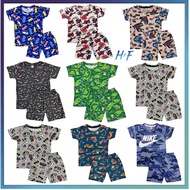 New Design Shirt &amp; short Pants Set 💓KIDS PLAYSET Full Cotton/ Baju Budak Murah , Lelaki / Perempuan💓
