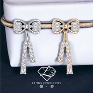 Preferred❤ [Real Moissanite] Can Pass Diamond Test 18K Gold Bow Earrings ME011 Diamond Earrings/Mois