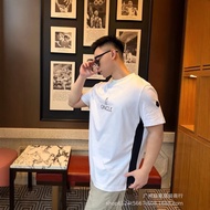 1:1！Original Standard Real Shot M 26SS Letter LOGO Printed Short-Sleeved OS Loose All-Match European