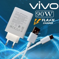 Charger Casan Cas VIVO V50 Lite Pro 90W Original FLASH CHARGE TYPE C Charger Type C Fast Charging