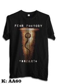 Kaos band fear factory obsolete tshirt musik kaos nyaman dipakai