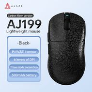 ATTACK SHARK X AJAZZ AJ199เมาส์สำหรับเล่นเกมส์คาร์บอนไฟเบอร์ไร้สาย2.4G/BT/USB สาย Tri-ModeUltra-Ligh