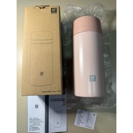 Thermos Bottle with Tea Strainer 420ml Convenient Pink Thermo Flask Tea