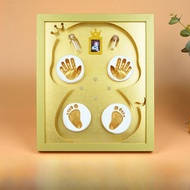 3D Picture Frame Baby Footprint Memorial Gift Newborn Infant Handprint Birth Gift Dragon Year Hundre