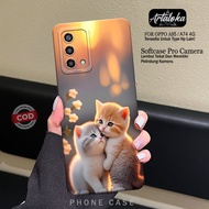 HP Softcase OPPO A95/A74 4G Fashion Case Cat Case OPPO A95/A74 4G Silicone TPU Pro Camera Casing OPP