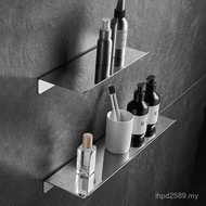 One-word 304 Storage Rack Shelf Bathroom Hotel Storage Board Stainless Steel Perforation-free Corner