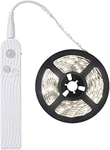 FOLGEMIR 1.5m LED Strips with Motion Sensor, 6000K Cold White, Battery Operated, Night Light with PI
