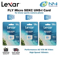 Lexar FLY Memory Card 256GB 128GB 64GB A2 Micro SD Card Read 160mb Class10 U3 V30 TF UHD 4K For drone sport camera phone