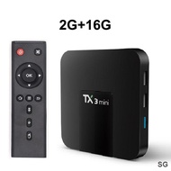 ต้นฉบับ TX3 tanix Mini Android 11.0 amlogic S905L 2G 16G 2.4G WiFi 4K TX3 TV Box Smart H 265กล่องทีวี TX6ขนาด8ก. 1ก.