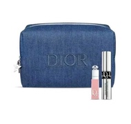 包郵 Dior 牛仔布化妝袋