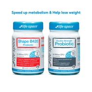 Combo Men vi sinh Life Space Shape B420 60 viên và Double Strength Probiotic 30 viên Prebiotic