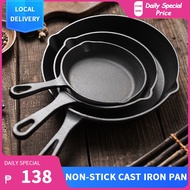 Non-stick Cast Iron Pan Thickened Frying Pan Fried Roasted Skillets One-piece Casting Wok