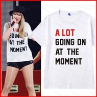 Taylor Swift The Eras Tour summer T-shirt Anime Short Sleeve Top fans support A LOT GOING ON AT THE 