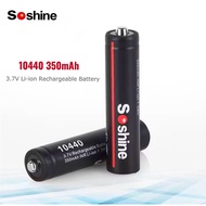 Soshine 10440 350mAh 3.7V Li-ion Rechargeable Battery