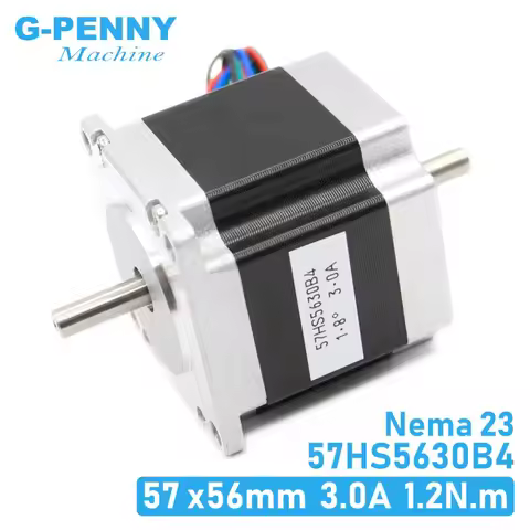 G-Penny CNC Stepper motor Dual Shaft 57x56 NEMA 23 stepper motor 3A 1.26N.m double shaft stepping mo