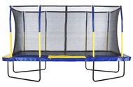 Upper Bounce Rectangle Trampoline Set with Premium Top-Ring Enclosure System – Outdoor Trampoline - 