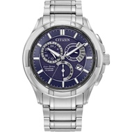 Citizen Eco-Drive Chronograph Silver Stainless Steel Strap Men Watch BL8160-58L