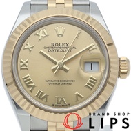 勞力士 Datejust 28 女士腕錶，五珠鍊錶帶，型號 279173，附保固卡，K18YG/SS 錶殼，顏色，成色極佳 [二手]