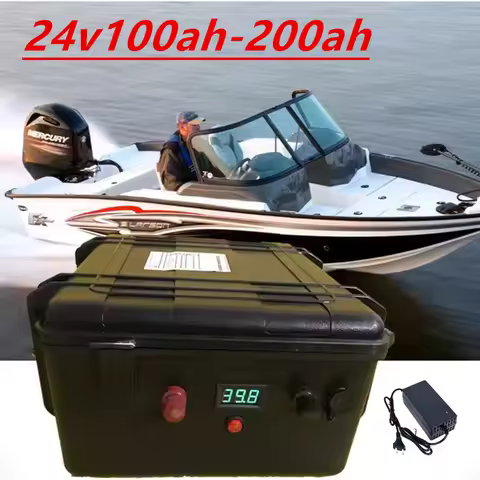 LiFePO4 Battery 24V 100AH 120AH 150AH 200AH lithium battery Lithium iron phosphate battery with＋10A 