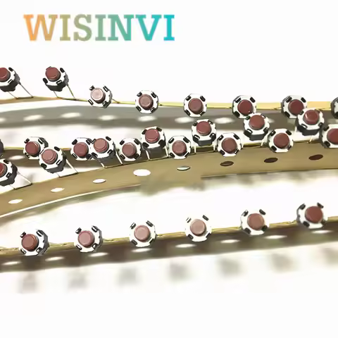 100PCS EVQ11G05R touch switch 6*6*5 2pin red head touch of a button 6×6×5 2P touch switch ORIGINAL