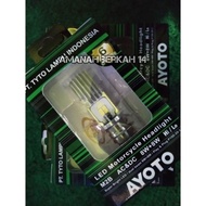 Lampu Led Ayoto M2B Putih Bebek & Matic 12V, lampu led motor, ayoto, m2b, m2a, original, h6, lampu m