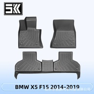 Suitable for BMW X5 F15 2014-2019 3D All-Weather Material TPE Foot Mat Trunk Mat