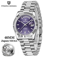 Original PAGANI DESIGN Japan NH36 Men Watches DD40 Stainless Steel Automatic Mechanical Waterproof L